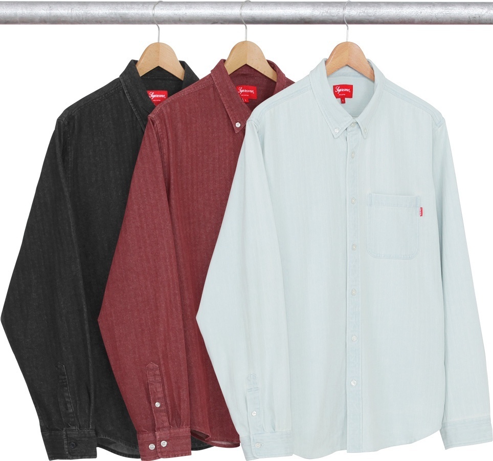 Herringbone Denim Shirt
